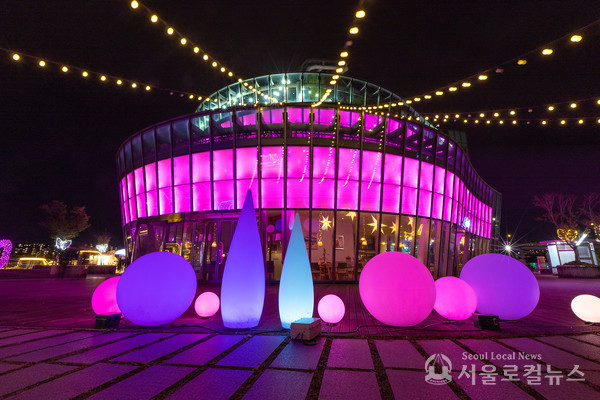 핑크라이트 캠페인 한강 세빛섬 / 서울시