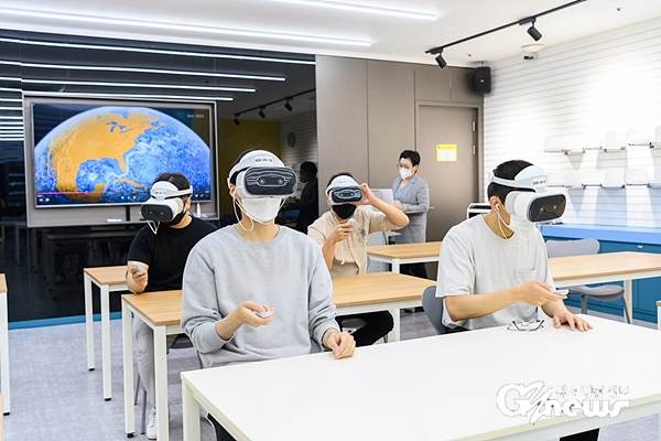 성인대상 AR/VR 교육 리허설 사진