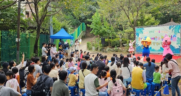 2023 제10회 유아숲 가족축제에서 진행한 뽀로로 싱어롱쇼